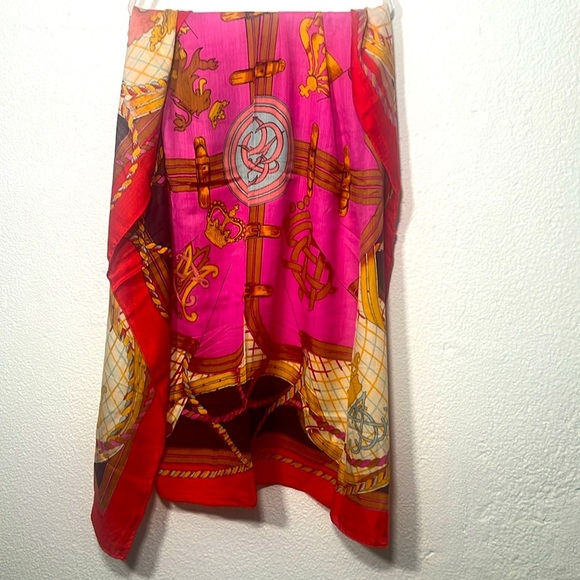 Hermes - Colorful signature Patterned Scarf 47x47 - Picture 6 of 13